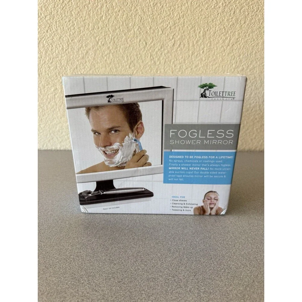 ToiletTree TTP-01 Fogless Shower Mirror Shaving Mirror NEW Factory Sealed